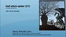 Half stitch spider by Jenny Brandis
